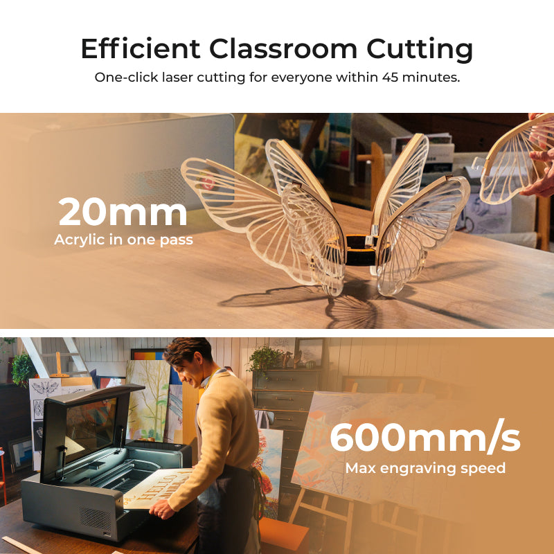 xTool P2 55W Desktop CO2 Laser Cutter for Schools