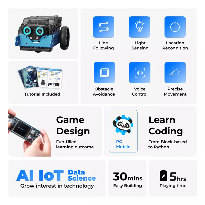 Makeblock mBot2: STEM Education Coding Robot Kit for AI Learning