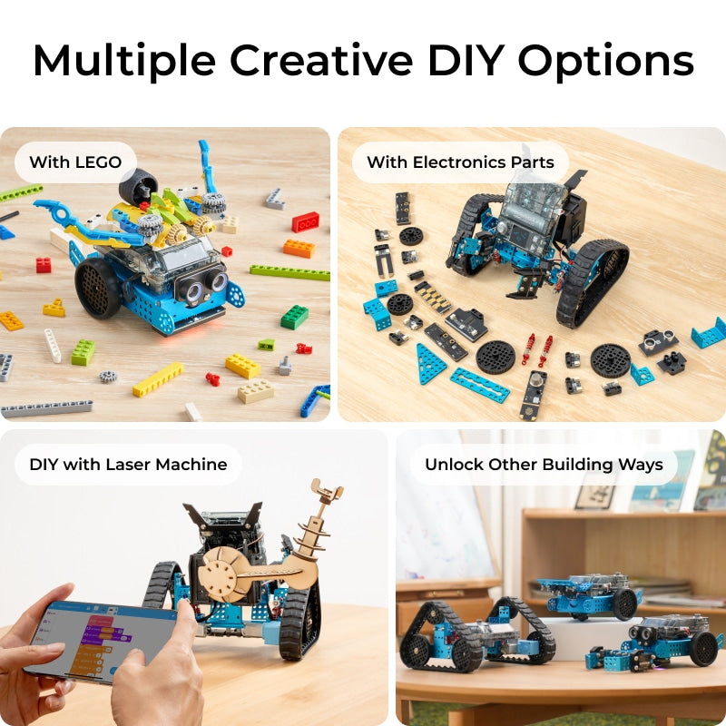 Makeblock mBot2 Rover Robotics Kit: Kid's Interactive Emo Robot for Coding Learning and Outdoor Play