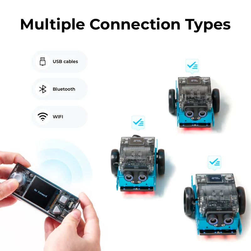 coding robot for multiple ways to connect