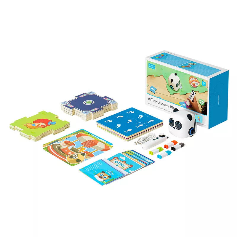 Makeblock mTiny: Smart Panda Robot for Preschoolers to Learn Coding, Music, Math, and Language.